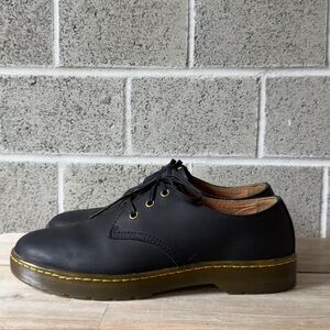 Dr. Martens Black Leather Coronado Derby Shoes